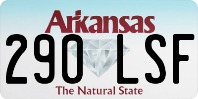 AR license plate 290LSF