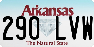 AR license plate 290LVW