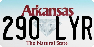 AR license plate 290LYR