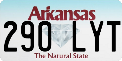 AR license plate 290LYT