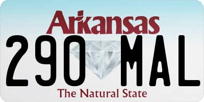 AR license plate 290MAL