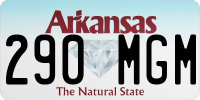 AR license plate 290MGM