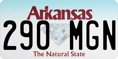 AR license plate 290MGN