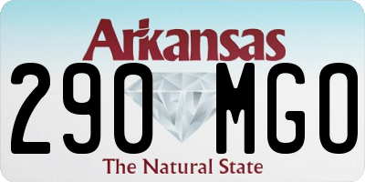AR license plate 290MGO