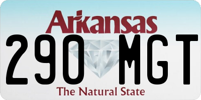 AR license plate 290MGT