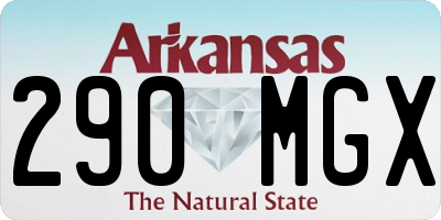 AR license plate 290MGX