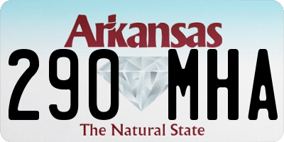 AR license plate 290MHA
