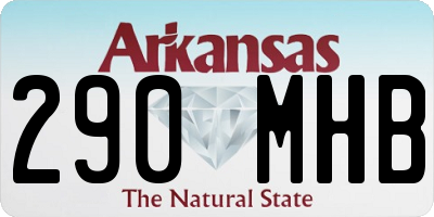 AR license plate 290MHB
