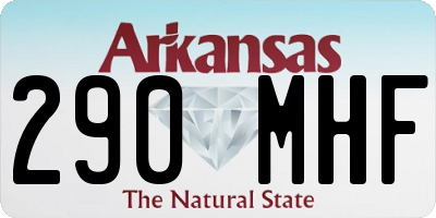 AR license plate 290MHF