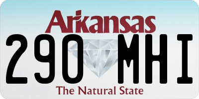 AR license plate 290MHI