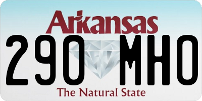 AR license plate 290MHO