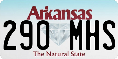 AR license plate 290MHS