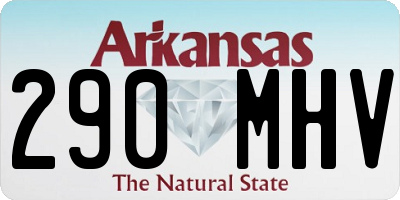 AR license plate 290MHV