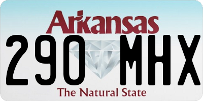 AR license plate 290MHX