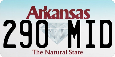 AR license plate 290MID
