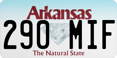 AR license plate 290MIF