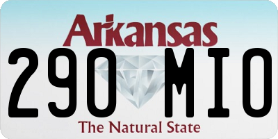 AR license plate 290MIO