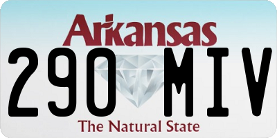 AR license plate 290MIV