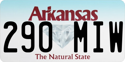 AR license plate 290MIW