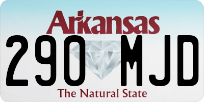 AR license plate 290MJD