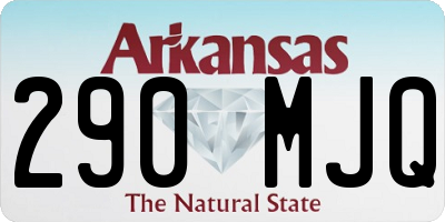 AR license plate 290MJQ