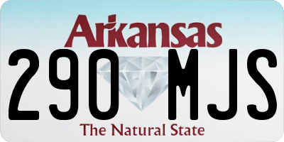 AR license plate 290MJS