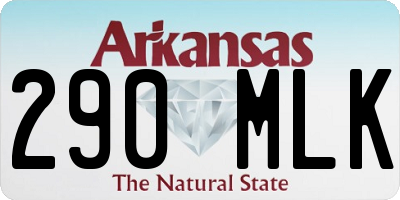 AR license plate 290MLK