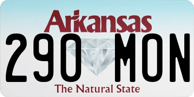 AR license plate 290MON