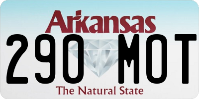 AR license plate 290MOT
