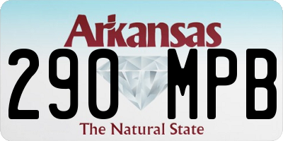 AR license plate 290MPB