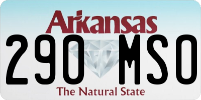 AR license plate 290MSO