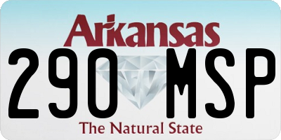 AR license plate 290MSP