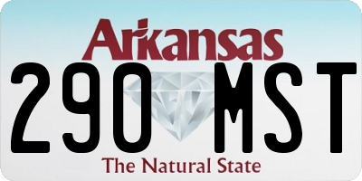 AR license plate 290MST