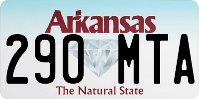 AR license plate 290MTA