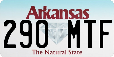 AR license plate 290MTF