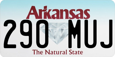 AR license plate 290MUJ