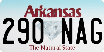 AR license plate 290NAG