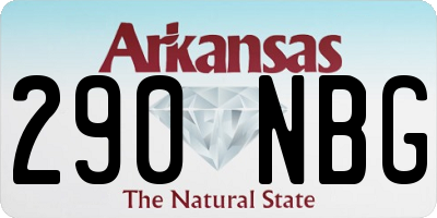 AR license plate 290NBG