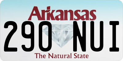 AR license plate 290NUI