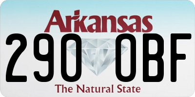 AR license plate 290OBF