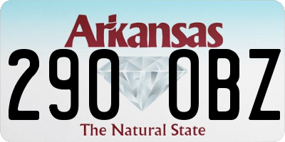 AR license plate 290OBZ