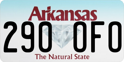 AR license plate 290OFO