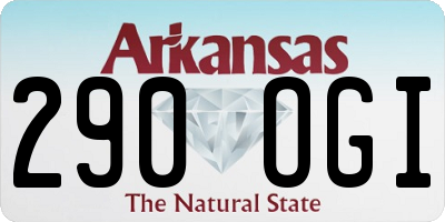AR license plate 290OGI