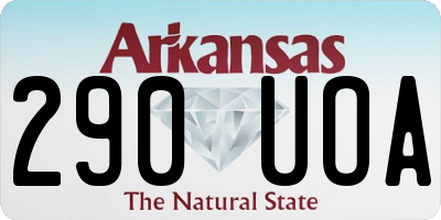 AR license plate 290UOA