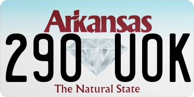 AR license plate 290UOK