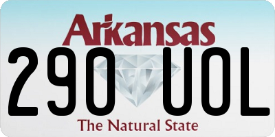 AR license plate 290UOL