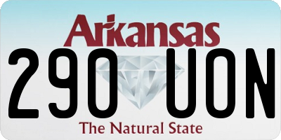 AR license plate 290UON