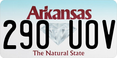AR license plate 290UOV