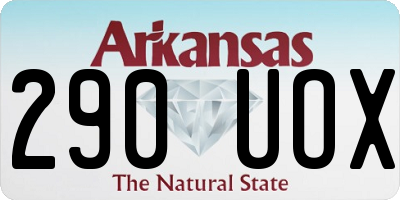 AR license plate 290UOX