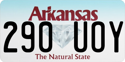 AR license plate 290UOY